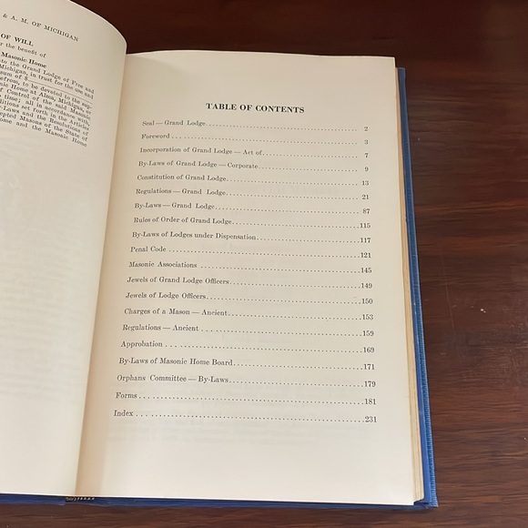 Bluebook, Michigan Masonic law book - Picture 6 of 8